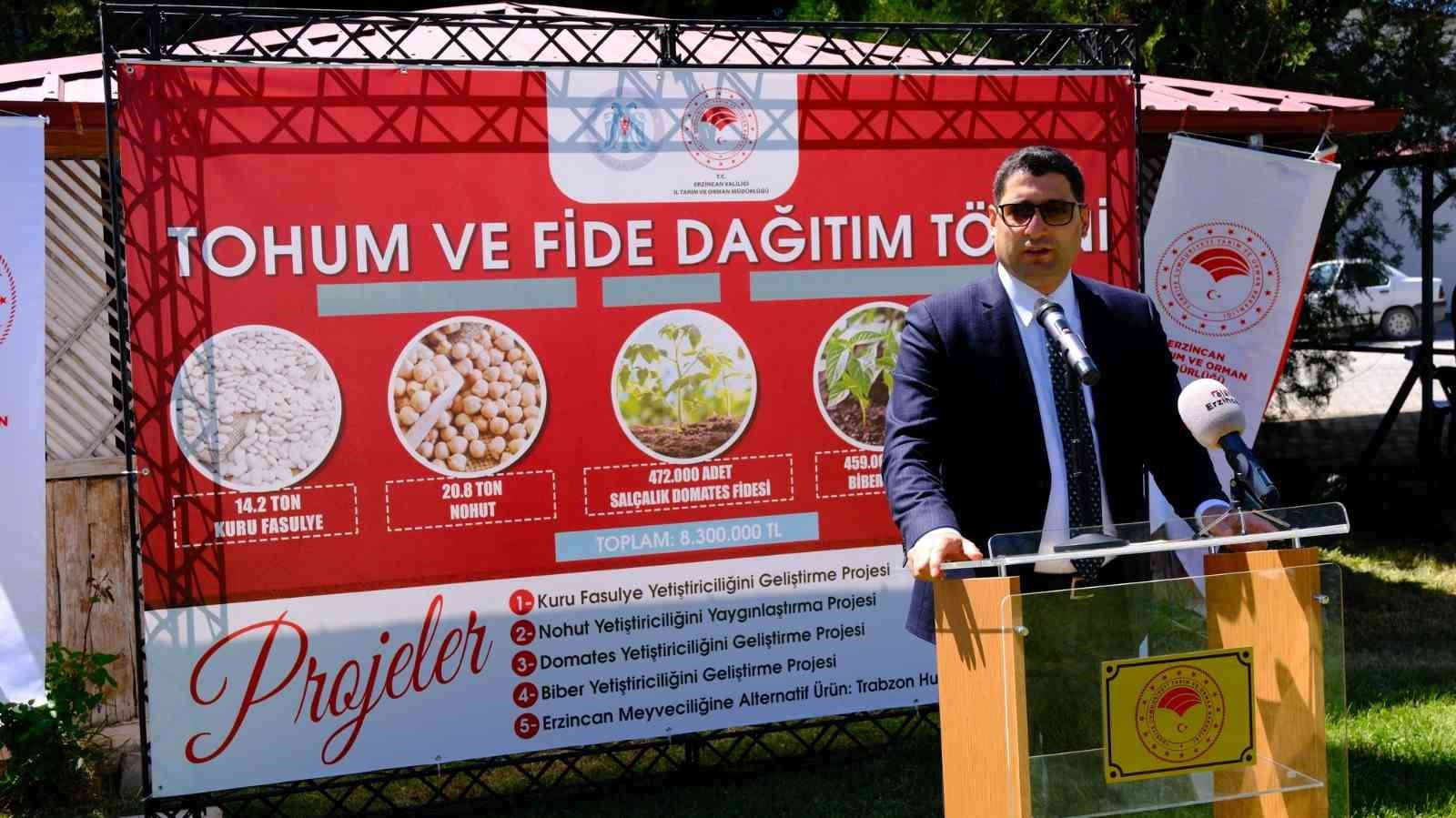 ciftcilere-domates-fidesi-dagitimi-yapildi