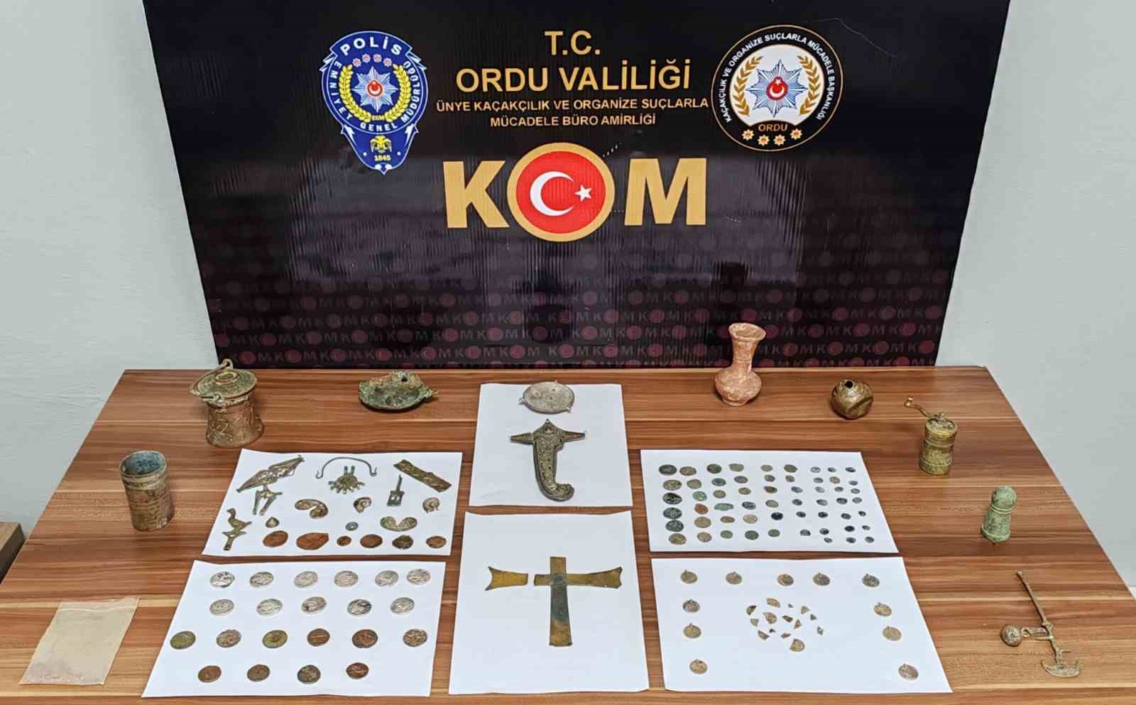 orduda-133-adet-tarihi-obje-ele-gecirildi