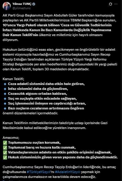 bakan-tunc-ilk-yargi-paketi-olan-kanun-teklifi-toplam-30-maddeden-olusmaktadir