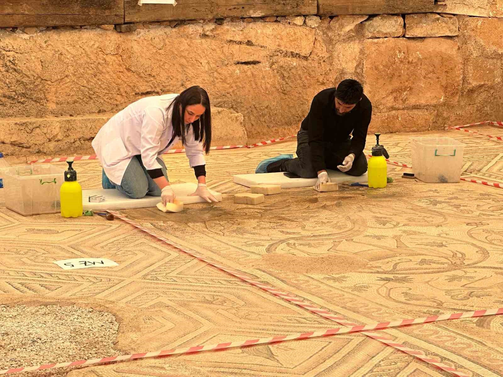 cennet-bahcesi-mozaiginde-restorasyon-ve-konservasyon-basladi