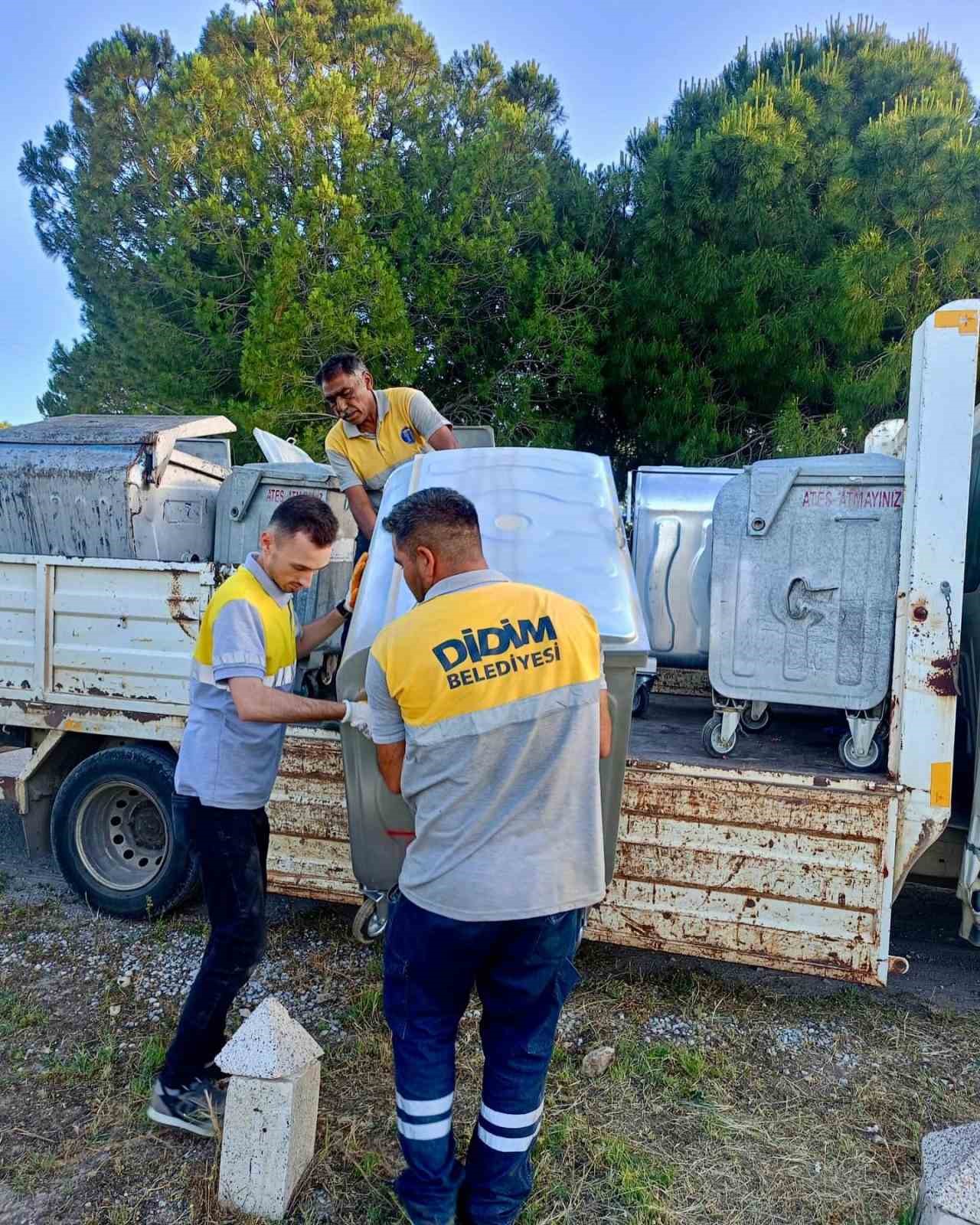 didimde-eskiyen-konteynerler-yenileniyor