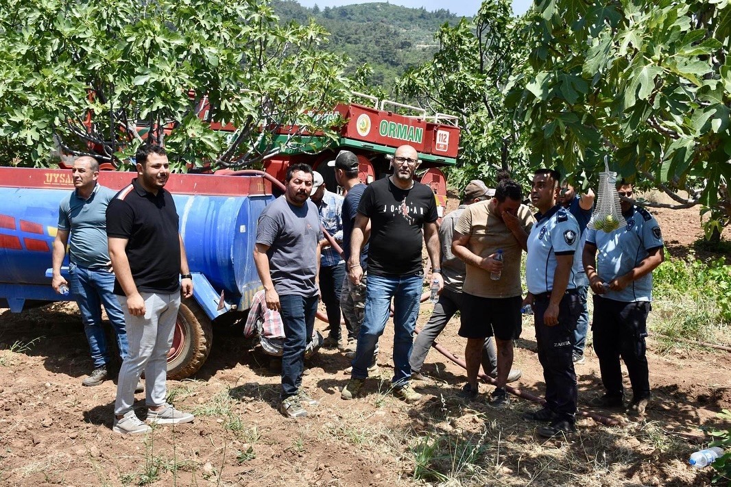 baskan-zenirci-orman-yangini-calismalarini-yerinde-takip-etti
