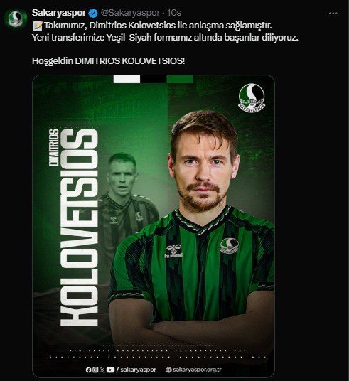 sakaryaspor-dimitrios-kolovetsiosi-kadrosuna-katti