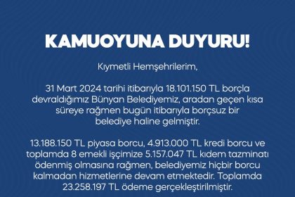 bunyan-belediyesi-borcsuz-hale-geldi