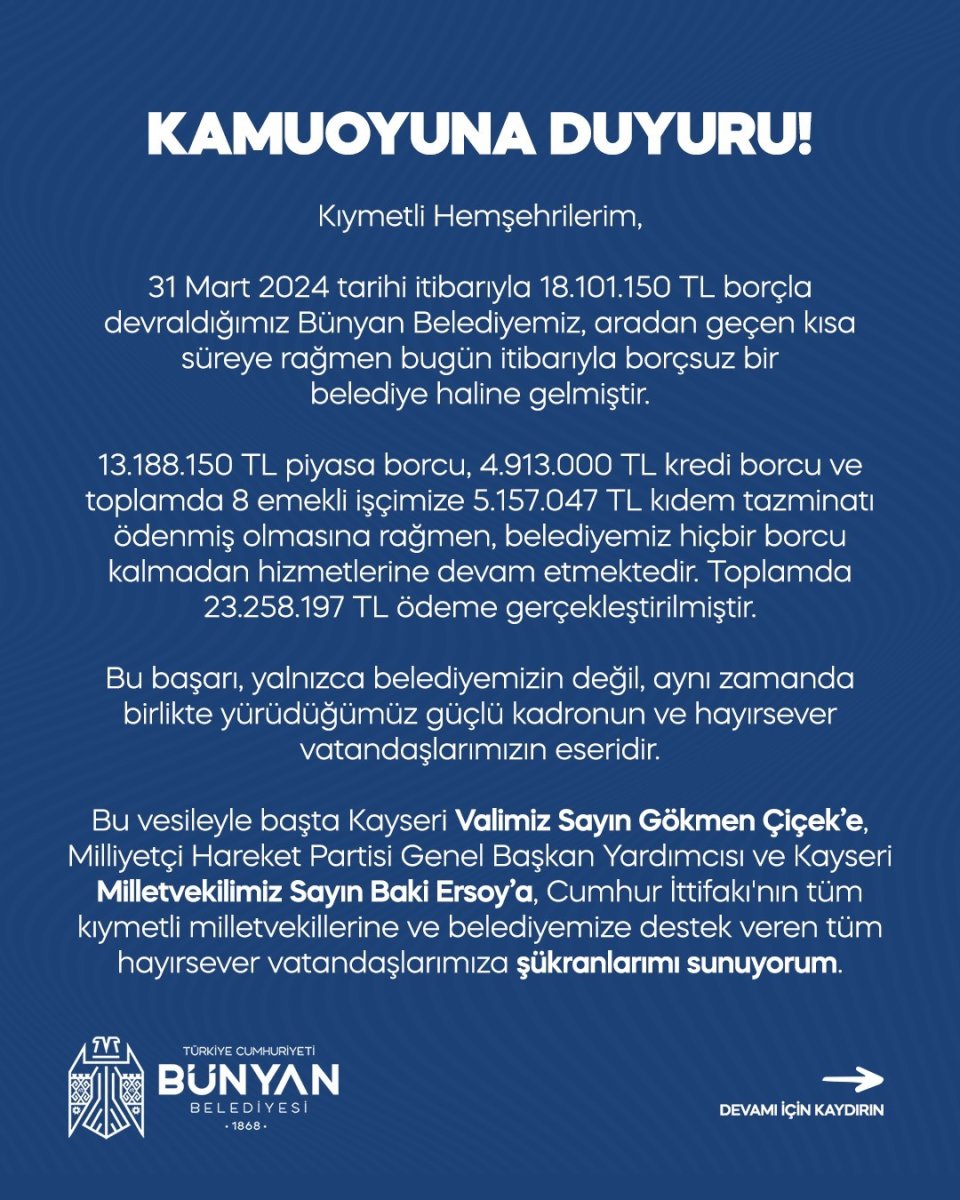 bunyan-belediyesi-borcsuz-hale-geldi