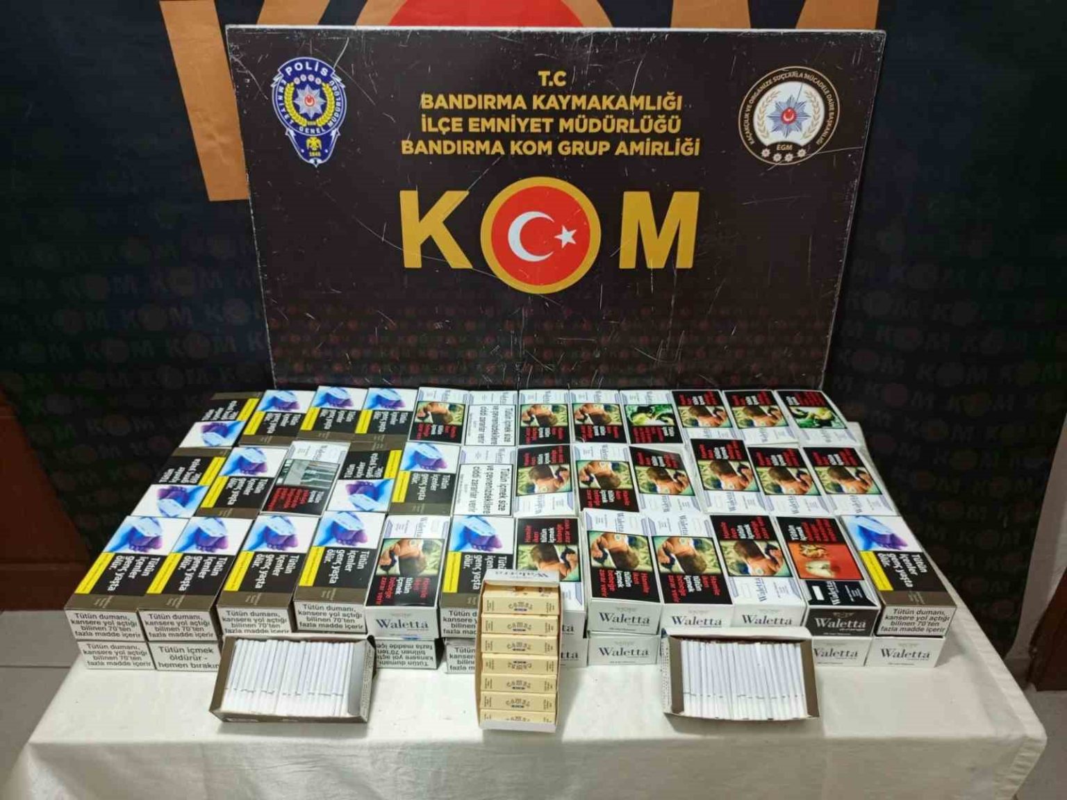 bandirmada-kacak-makaron-operasyonu