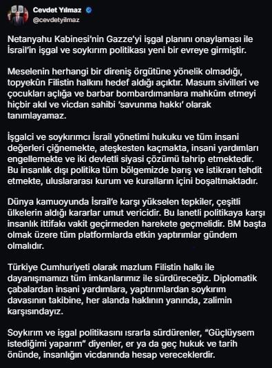 cumhurbaskani-yardimcisi-yilmaz-mazlum-filistin-halki-ile-dayanismamizi-tum-imkanlarimiz-ile-surdurecegiz