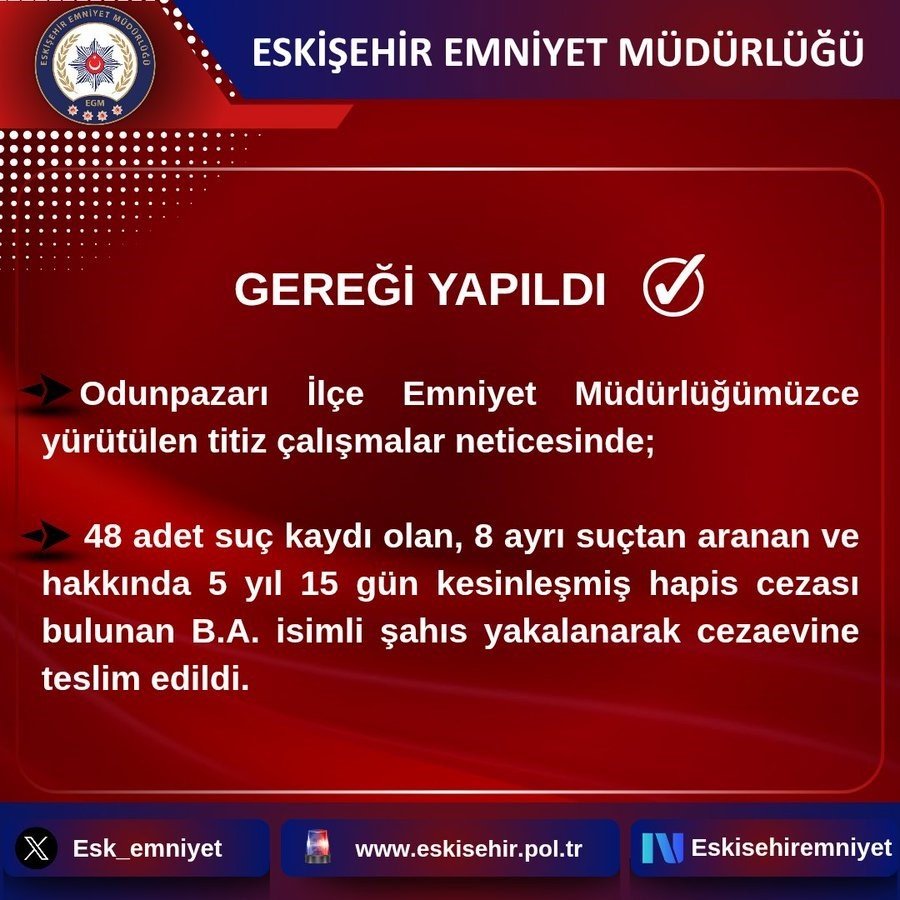 48-farkli-suc-kaydi-olan-sahis-cezaevine-gonderildi