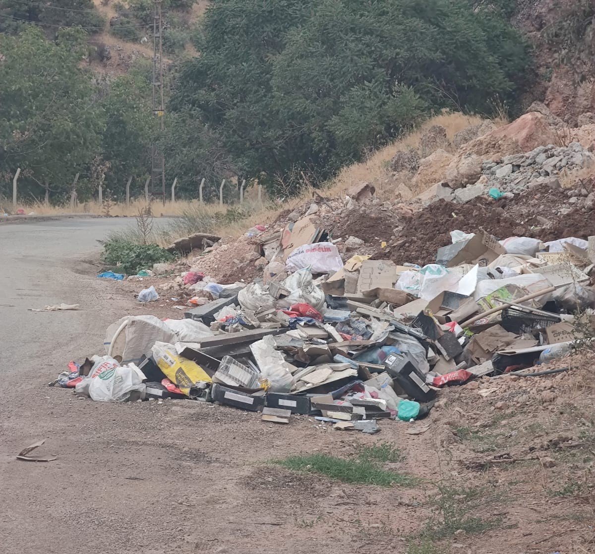golbasinda-yol-kenarina-birakilan-copler-cevre-kirliligine-yol-aciyor