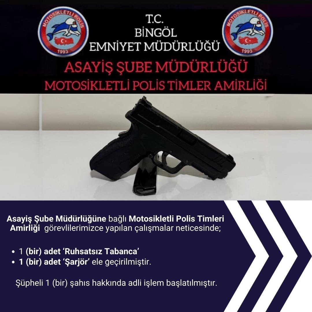 bingolde-ruhsatsiz-tabanca-ele-gecirildi
