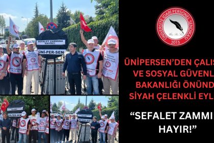 unipersen-calisma-ve-sosyal-guvenlik-bakanligi-onune-siyah-celenk-birakti