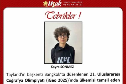 usak-fen-lisesi-ogrencisi-uluslararasi-cografya-olimpiyatinda-bronz-madalya-kazandi