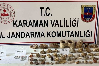 karamanda-kenevir-ve-63-adet-fosil-ele-gecirildi