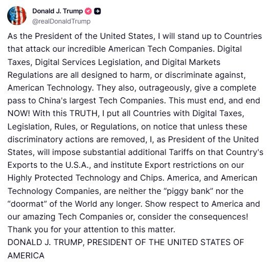 trumptan-dijital-vergi-uygulayan-ulkelere-vergi-ve-kisitlama-tehdidi