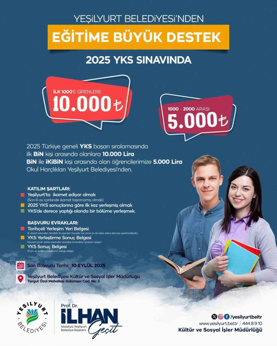 yksde-ilk-2-bine-giren-ogrencilere-yesilyurttan-nakdi-odul