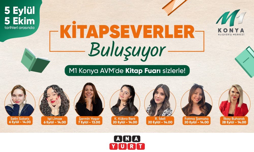 kitapseverler-m1-konya-avmde-bulusuyor