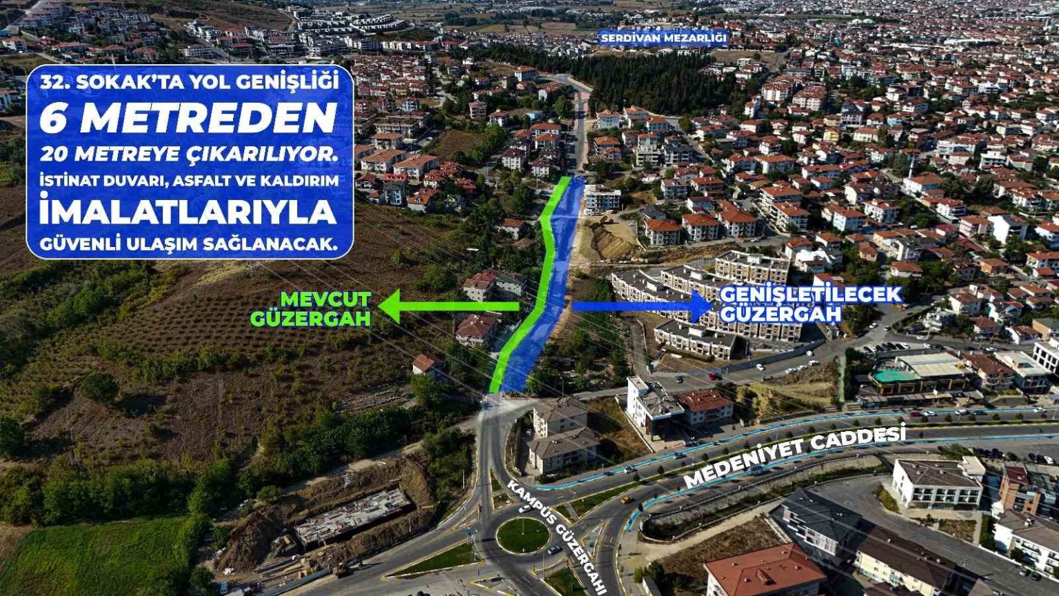 sakarya-buyuksehirden-serdivanin-trafik-yukunu-hafifletecek-hamle