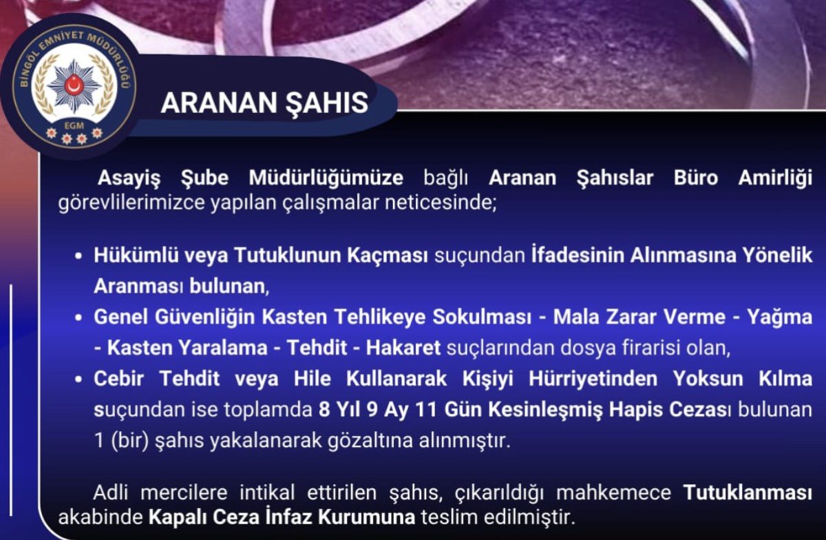 bingolde-8-yil-kesinlesmis-hapis-cezasi-bulunan-zanli-yakalandi