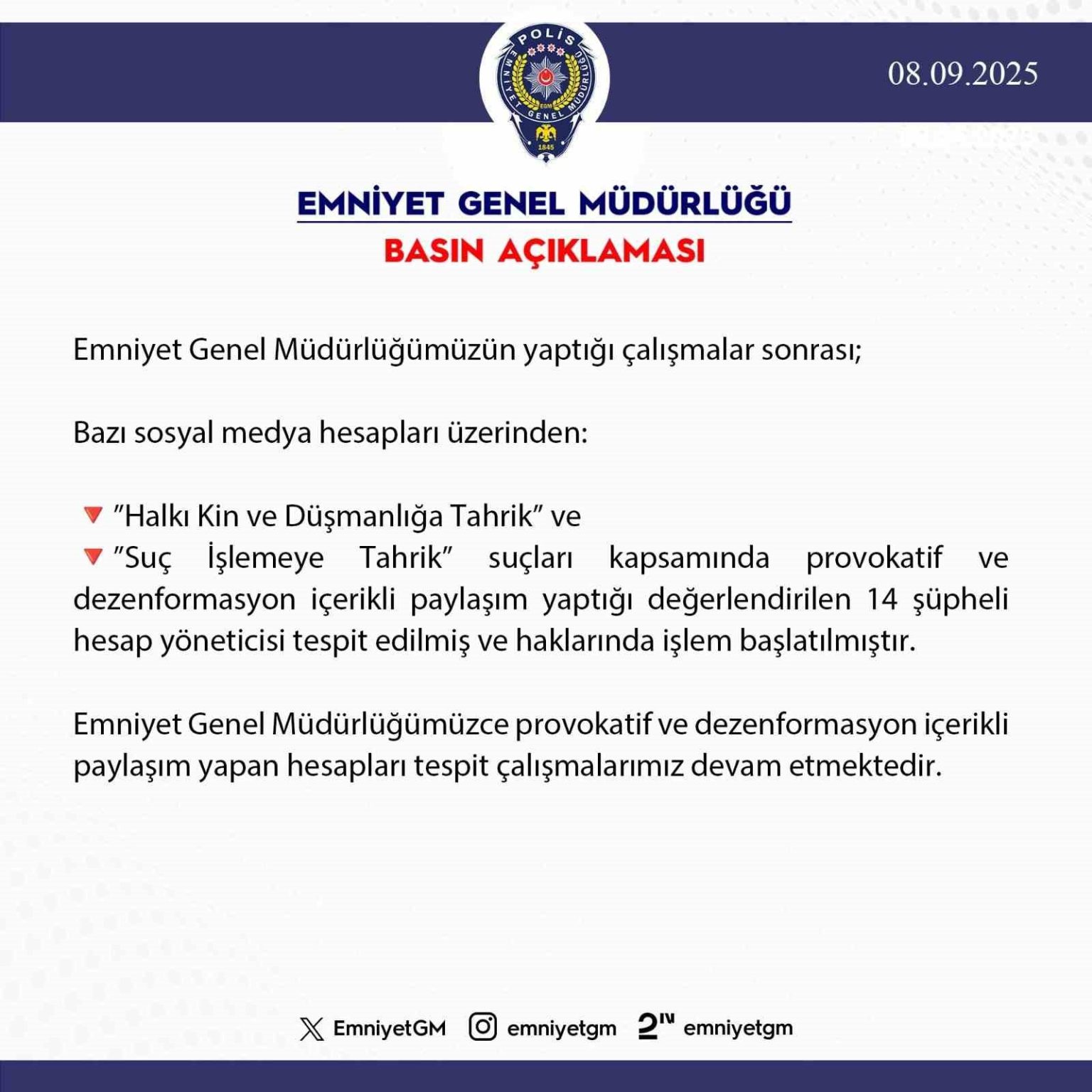 dezenformasyon-icerikli-paylasim-yapan-14-supheli-hesap-yoneticisi-hakkinda-islem-baslatildi
