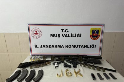 bulanikta-cok-sayida-silah-ve-muhimmat-ele-gecirildi