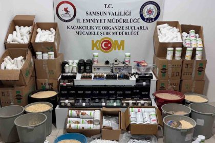 samsunda-sahte-zayiflama-ve-protein-tozu-imalatina-operasyon