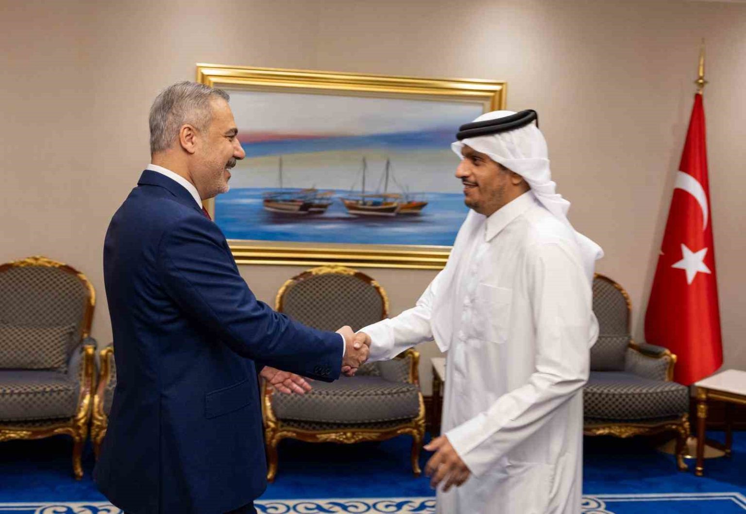 disisleri-bakani-fidan-katar-basbakani-al-thani-ile-gorustu