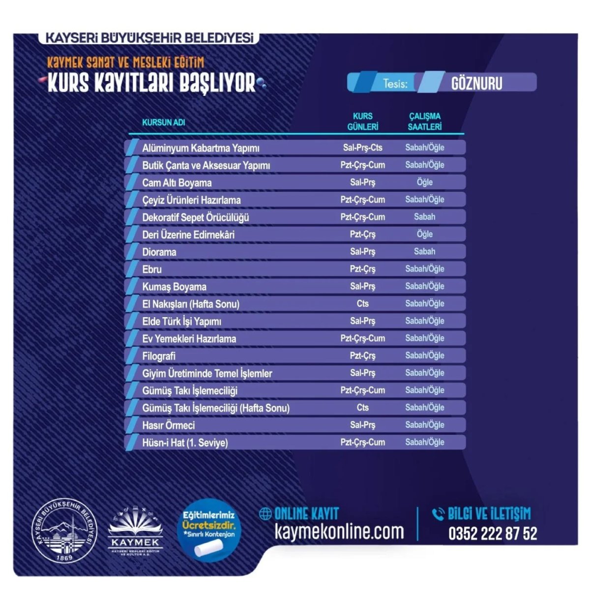 kaymek-sanat-ve-mesleki-egitim-kurslarina-kayitlar-basladi