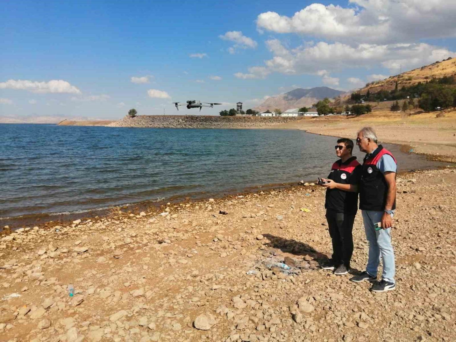 keban-baraj-golunde-dron-ile-denetim