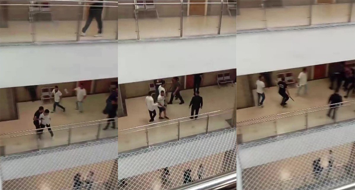 adana-adliyesinde-iki-grup-arasinda-kavga