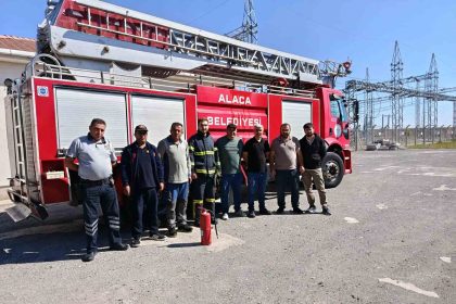 alaca-itfaiyesinden-teias-personeline-yangin-egitimi