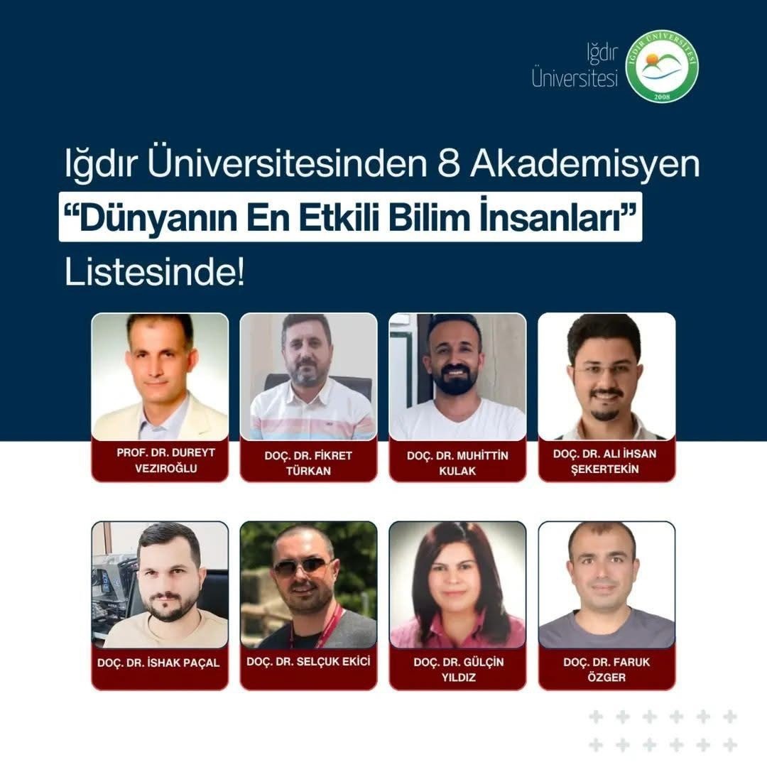 igdir-universitesinden-8-akademisyen-dunyanin-en-etkili-bilim-insanlari-listesinde-yer-aldi