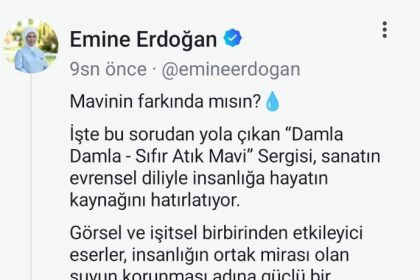 emine-erdogandan-new-yorkta-acilan-sifir-atik-mavi-damla-damla-sergisine-iliskin-paylasim
