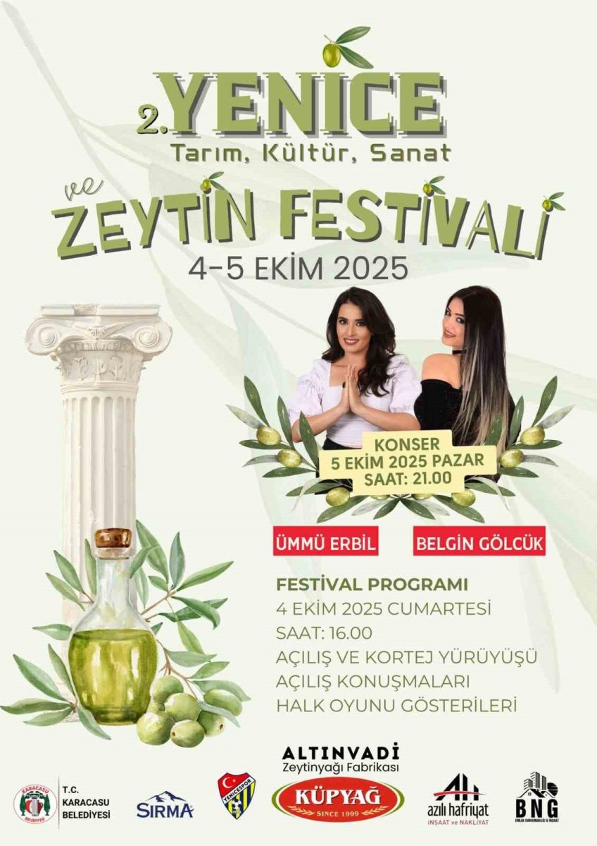 yenice-tarim-kultur-sanat-ve-zeytin-festivali-kapilarini-aciyor
