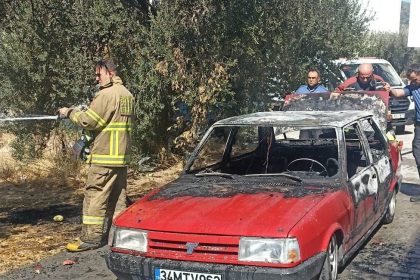 edremitte-arac-yangini-otluk-alana-sicradi