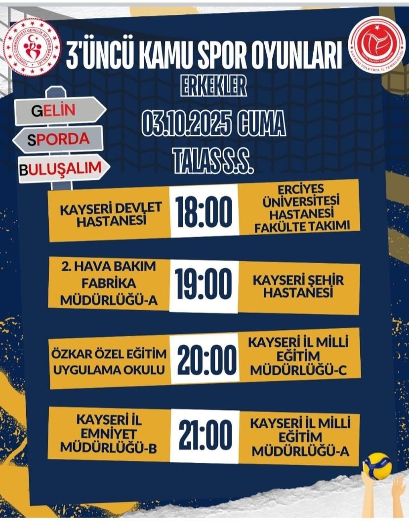 kayseride-3-kamu-spor-oyunlari-voleybol-fiksturu-aciklandi