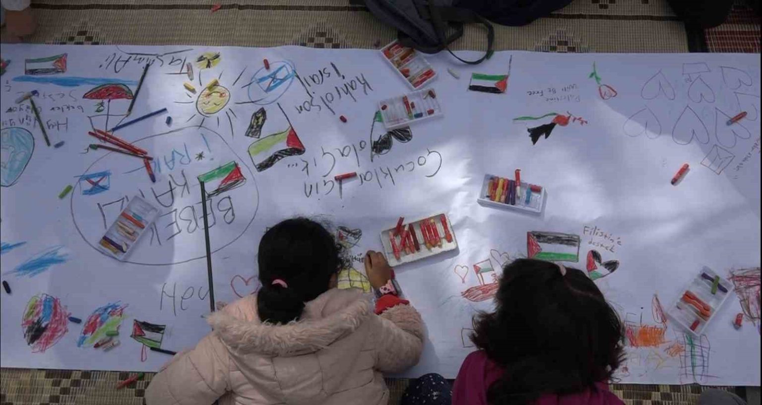 kirklarelinde-filistinli-cocuklar-icin-ciz-etkinligi