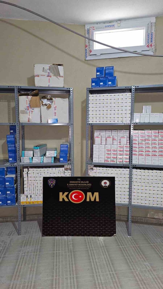 osmaniyede-25-milyon-tl-degerinde-kacak-ilac-operasyonu