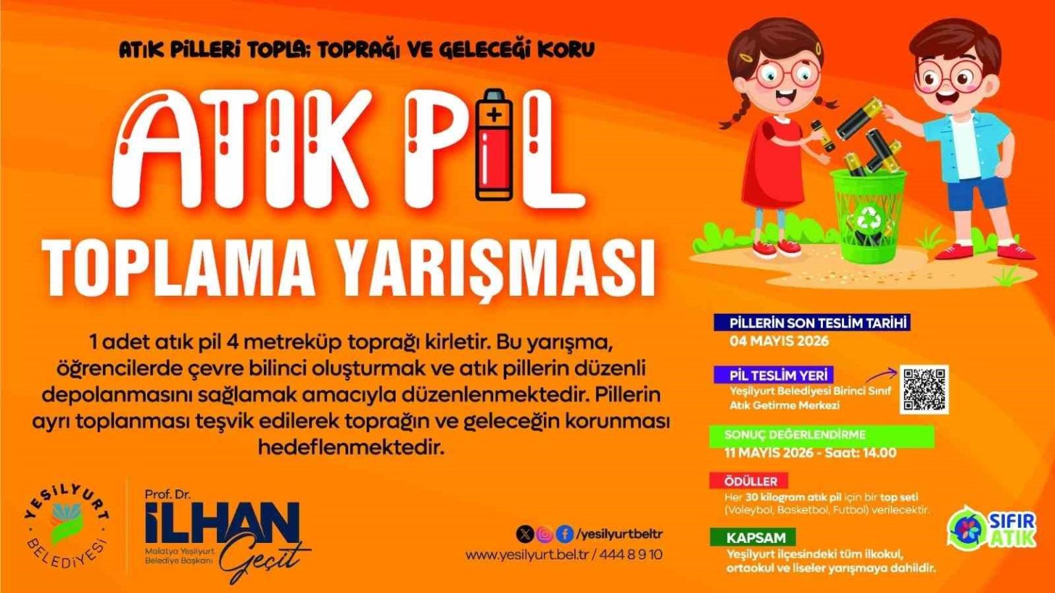 yesilyurtta-cocuklar-cevre-icin-geri-donusumde-yarisiyor
