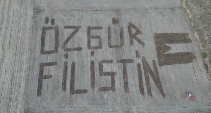 canakkaleli-ciftci-filistine-destek-icin-tarlasina-ozgur-filistin-yazdi