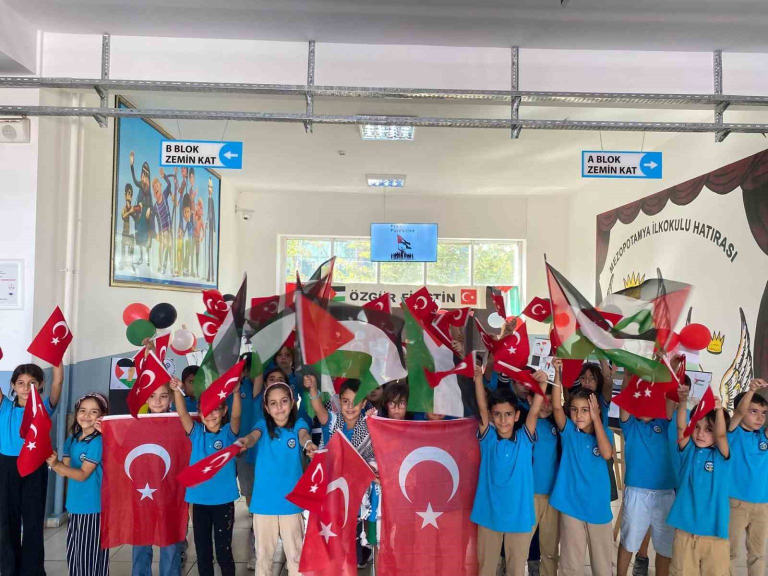 diyarbakirda-ilkokul-ogrencilerinden-filistine-destek