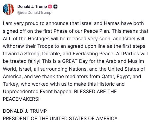 abd-baskani-trump-israil-ve-hamas-baris-planimizin-ilk-asamasini-onayladi