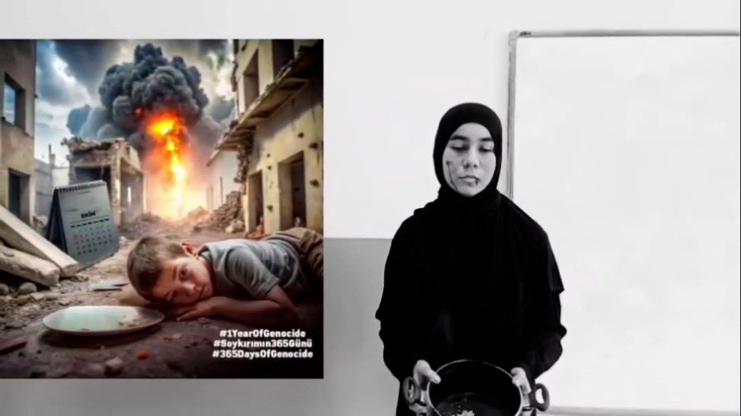 sindirgida-ogrencilerden-anlamli-gazze-mesaji