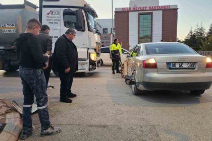 kuluda-tanker-ile-otomobil-carpisti-kaza-ucuz-atlatildi