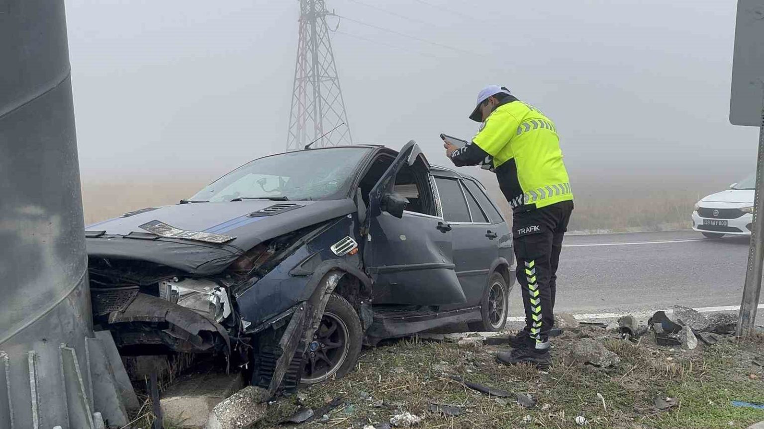 edirnede-yogun-sis-kazaya-sebep-oldu