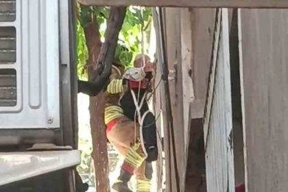 agacta-asili-kalan-sahsi-itfaiye-kurtardi