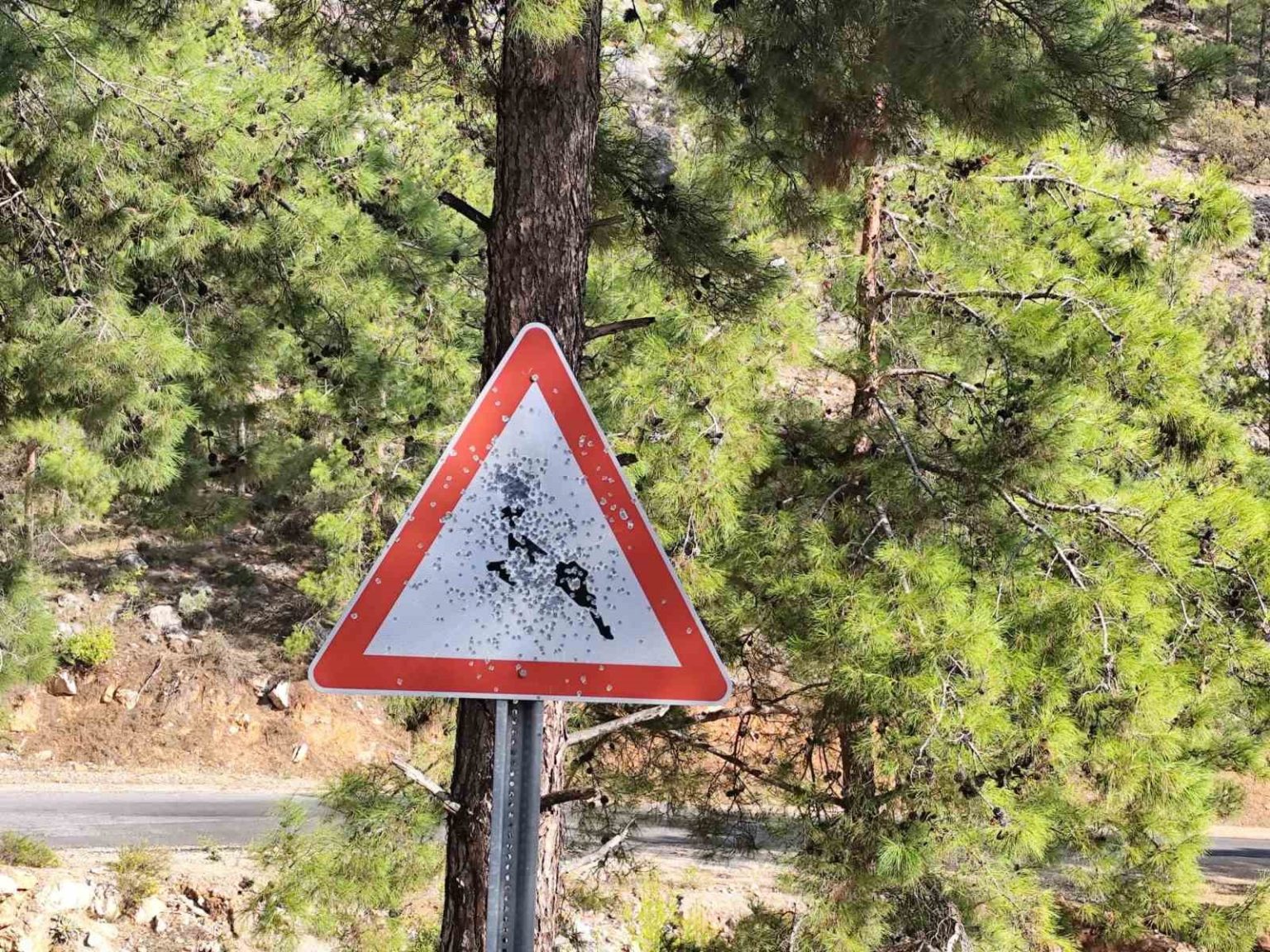 bozyazi-yayla-yolunda-trafik-levhalarina-kursunlu-saldiri