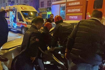 kazada-sonrasi-aracta-sikisan-surucuyu-itfaiye-kurtardi