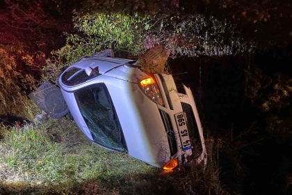 boluda-otomobil-takla-atti-yarali-surucu-ehliyetsiz-cikti