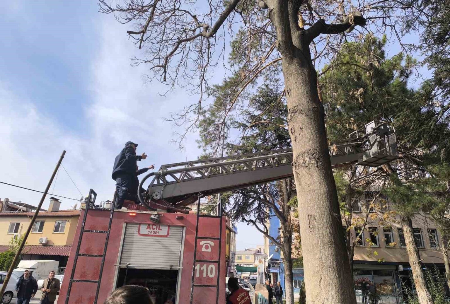 itfaiyeden-su-fiskirtma-teknigiyle-kedi-kurtarma-operasyonu