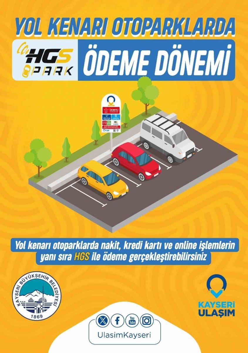kayseride-yol-kenari-otoparklarda-hgs-ile-odeme-donemi